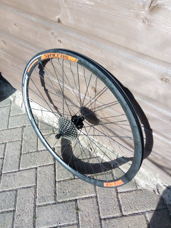 rear wheel with 8 speed cassette